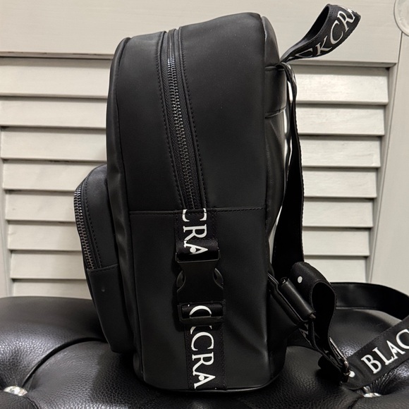 Blackcraft Cult Satin Black Backpack with Pentagram Metal Design - Picture 3 of 8